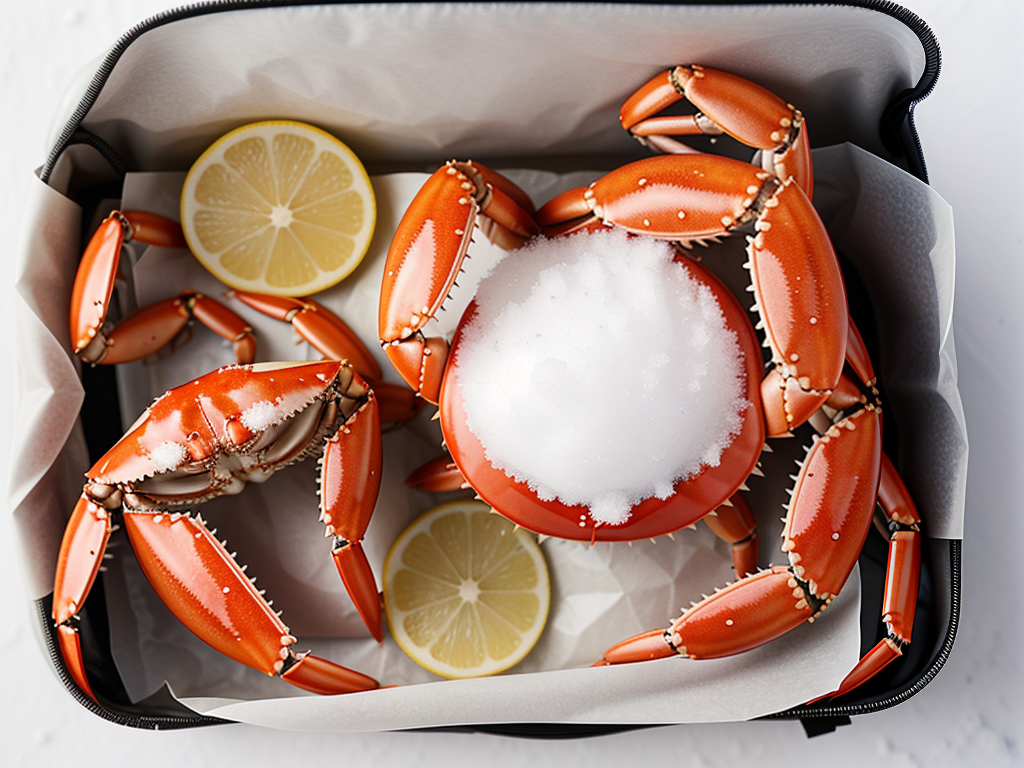 snow crab in a bag