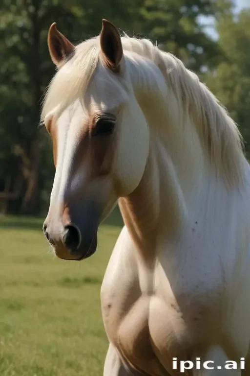 horse in background