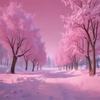 pink winter background