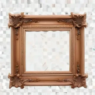 wooden picture frame png