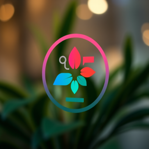 Generate an image of a stylized logo with a modern aesthetic, using a Canon EOS R5 camera, with a 50mm f/1.2 lens, aperture set to f/2.8, ISO 100, and a shallow depth of field to enhance clarity and vibrancy, captured from a slightly elevated angle.