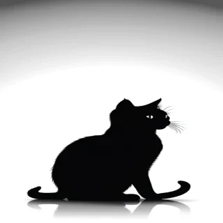cat silhouette png