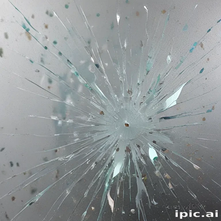 broken glass overlay