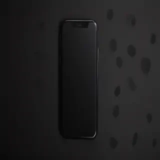 black background phone