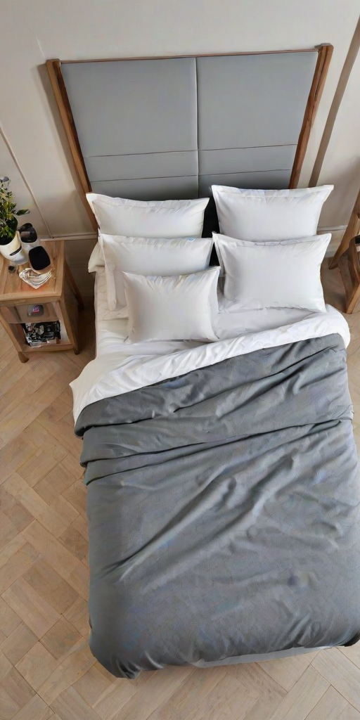 bed top view