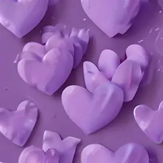 purple aesthetic heart