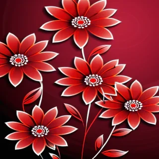 flower background red
