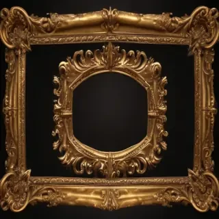 fancy gold frame
