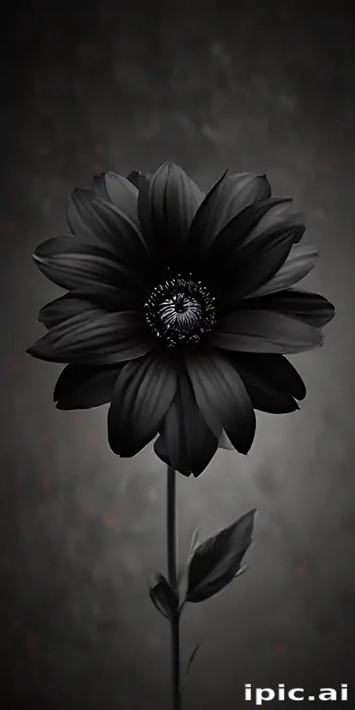 black flower