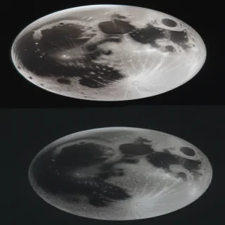 transparent moon