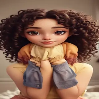 cartoon characters with curly hair