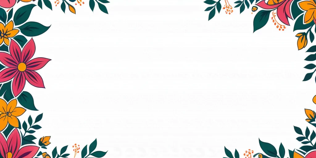 floral page borders