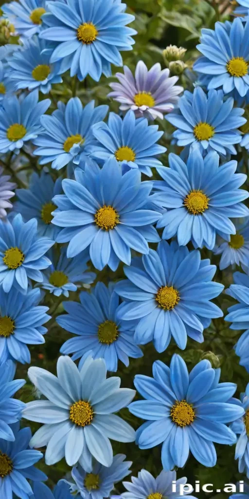 blue flowers transparent