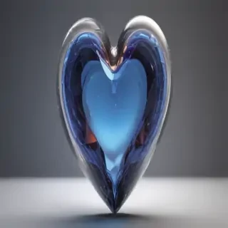 aesthetic transparent heart