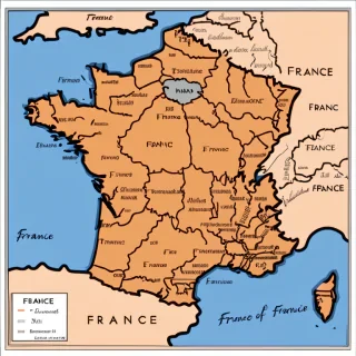 map of france