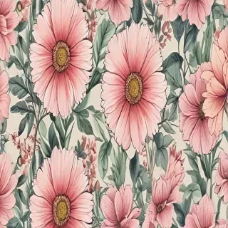 aesthetic flowers drawing