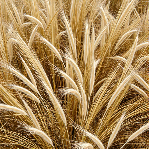 Generate a high-resolution image of a grassy field with swaying dry grass in a gentle breeze, shot with a full-frame camera at f/5.6 aperture, ISO 100, and a shutter speed of 1/500 sec, using a wide-angle lens with a top-down view to capture the texture and movement of the grass.