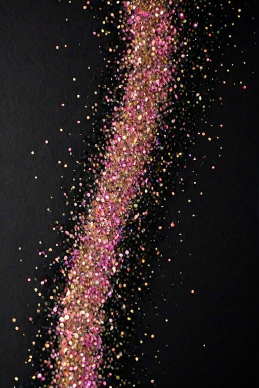 black background with glitter