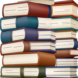 stack of books clip art