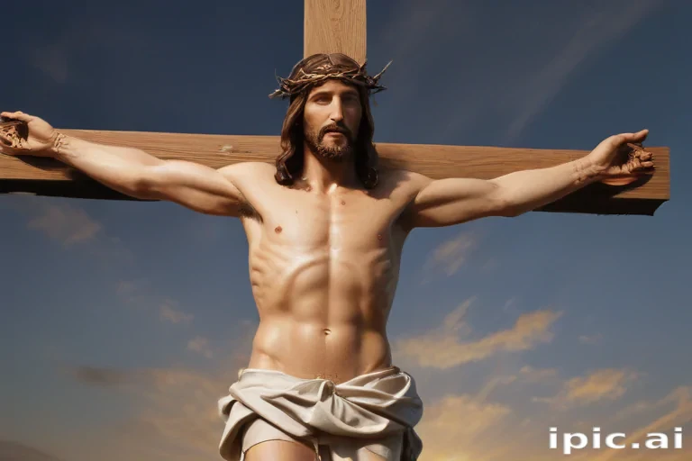 picture of jesus on cross