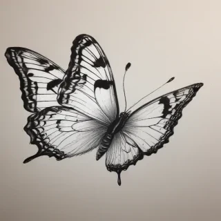 drawing butterflies