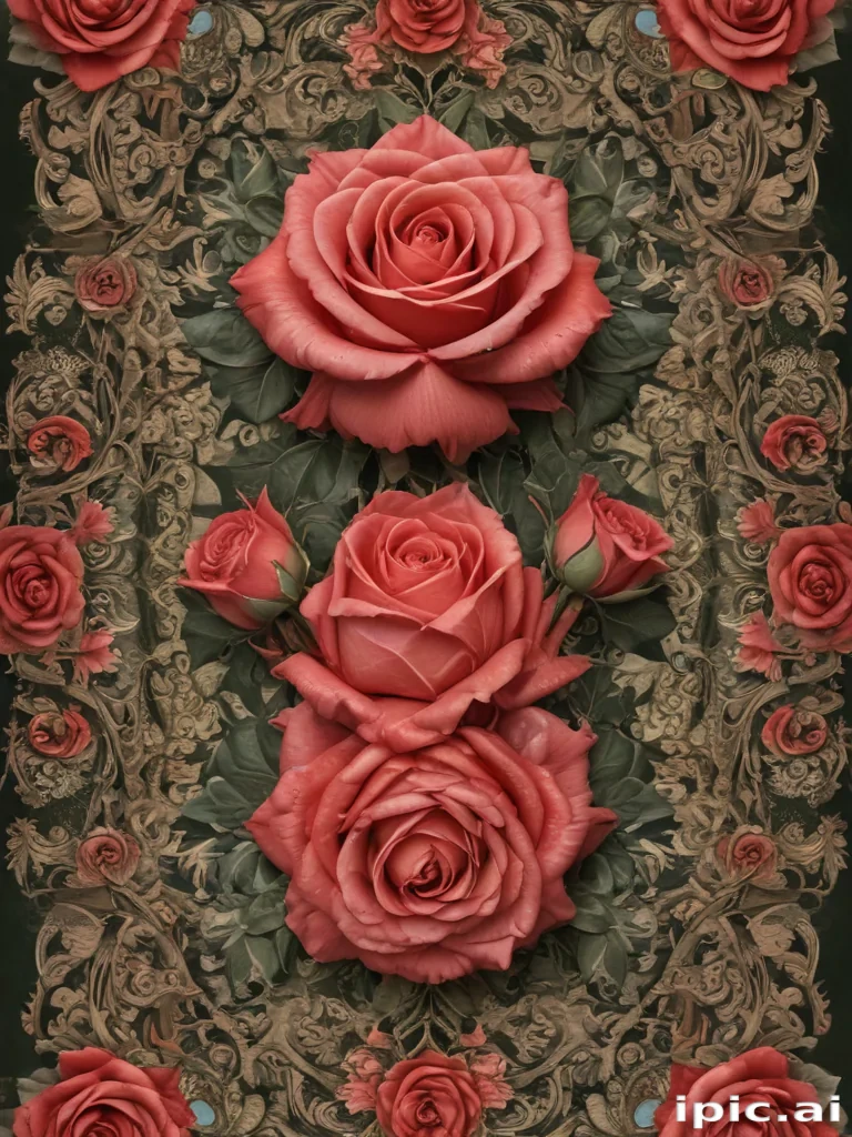 rose border png