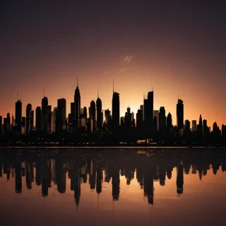 city silhouette png
