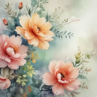 watercolor floral background