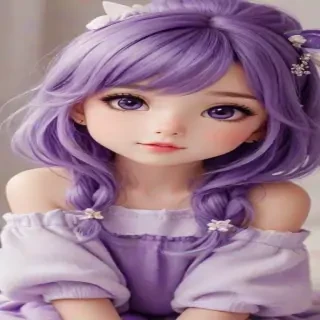 purple cute