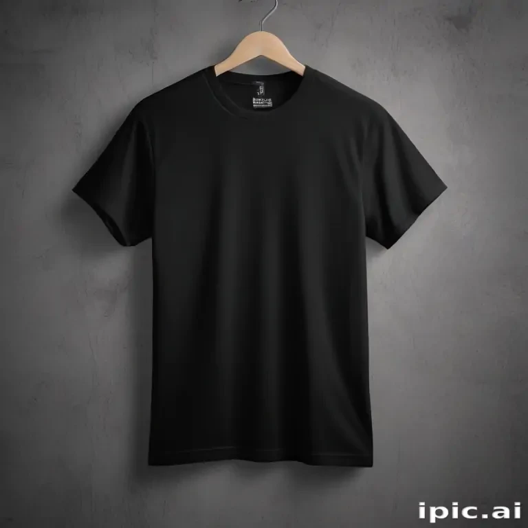 high resolution black t shirt template
