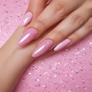 pink glitter aesthetic