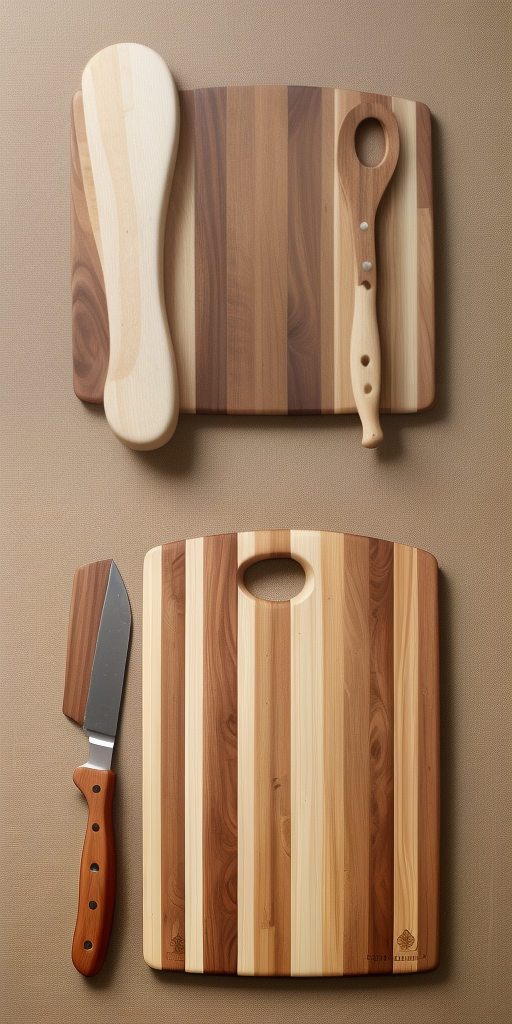 wooden cutting boards with handle