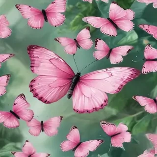 images of pink butterflies