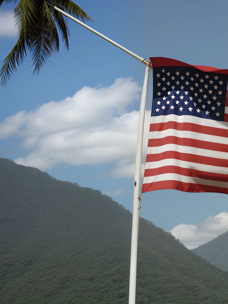 american flag waving png