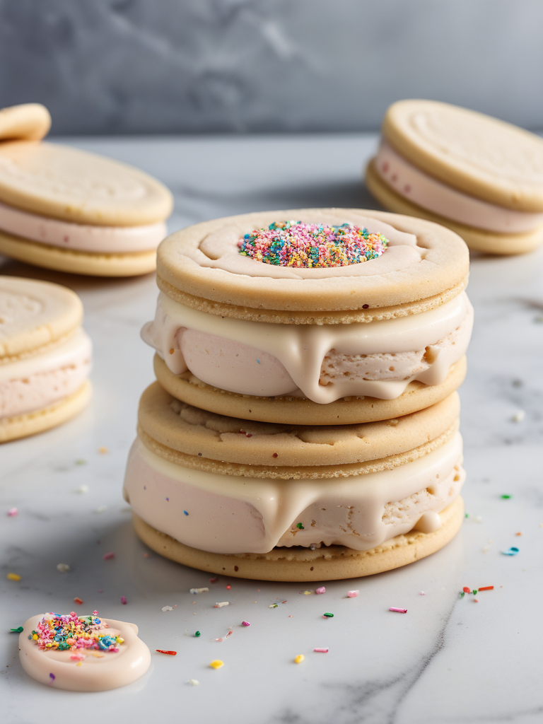 sugar cookie ice cream sandwich