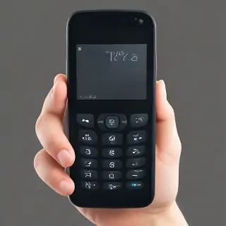 hand holding phone png