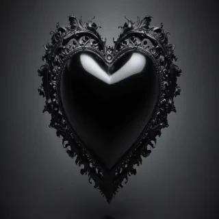 black heart pic
