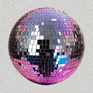 transparent background disco ball png