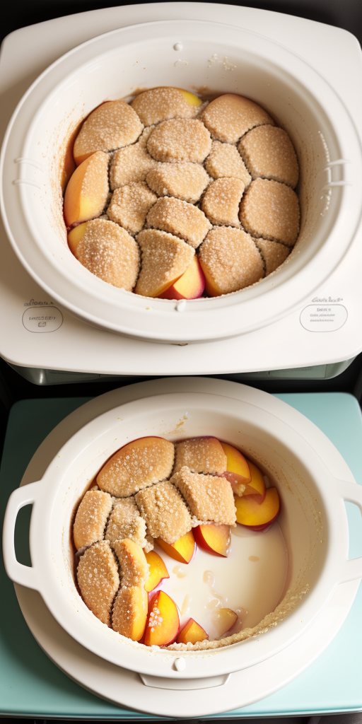 peach cobbler in the microwave