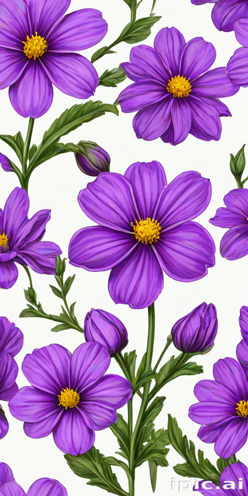 purple flowers png