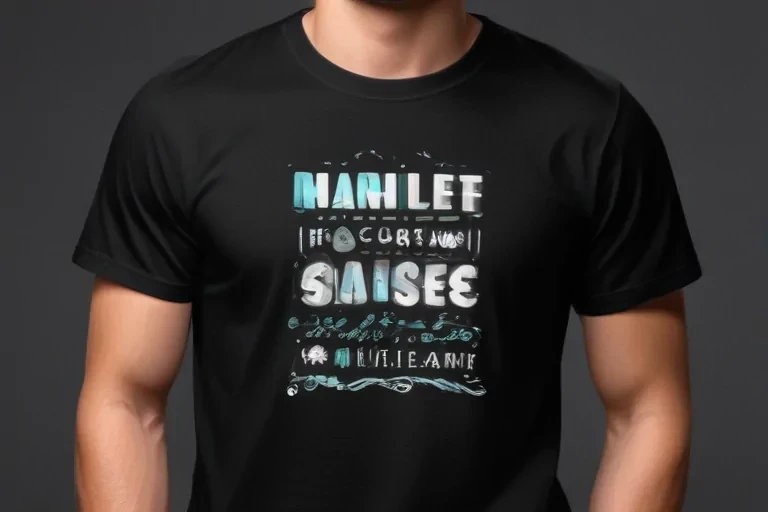 black shirt mock up