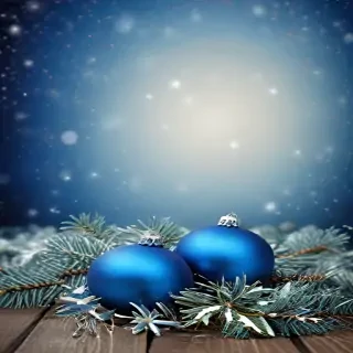 blue christmas bg