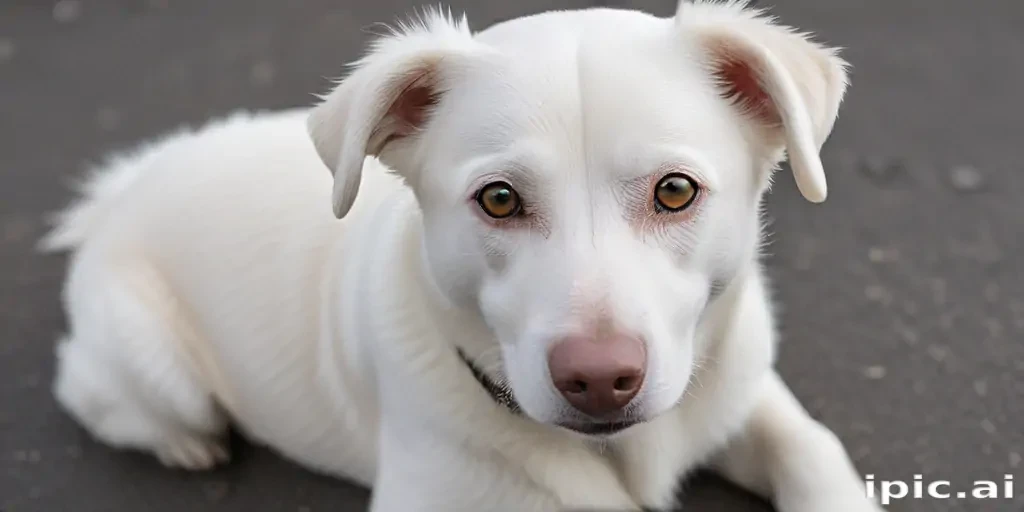 white dog