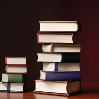 book stack png