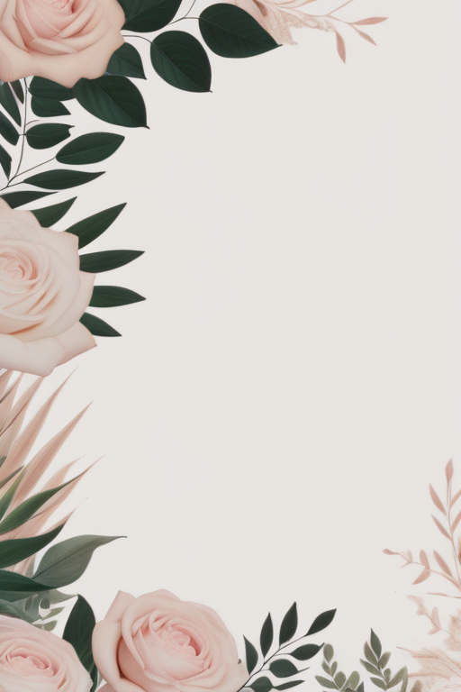Delicate Floral Arrangement Featuring Soft Pink Roses and Lush Greenery ...
