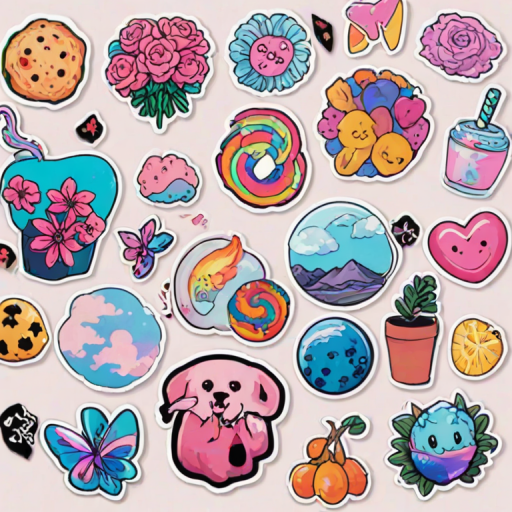stickers png aesthetic