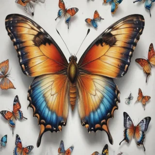 images of drawings of butterflies