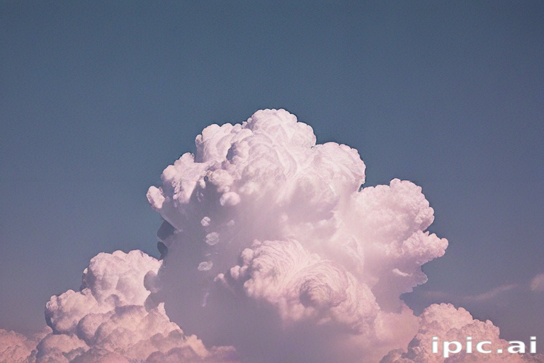 Majestic White Clouds Forming a Beautiful Cotton Candy Sky Above Us.