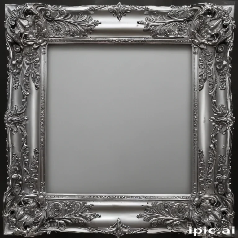 silver frame png