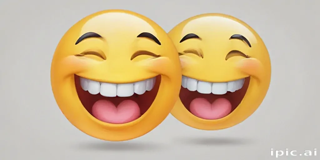 transparent laughing emoji